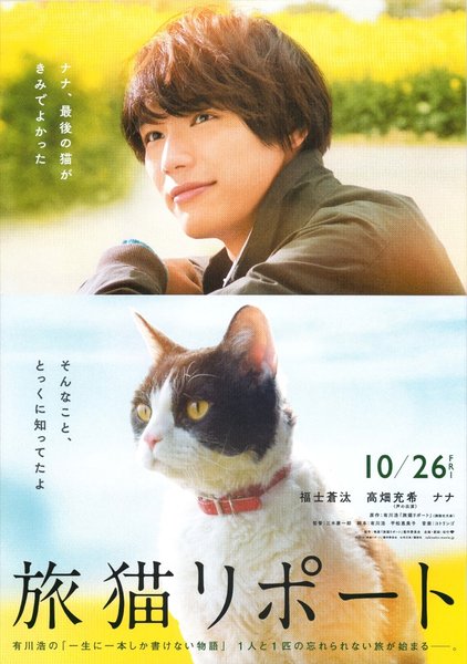 The Travelling Cat Chronicles (2018) original Japanese theatrical chirashi flyer