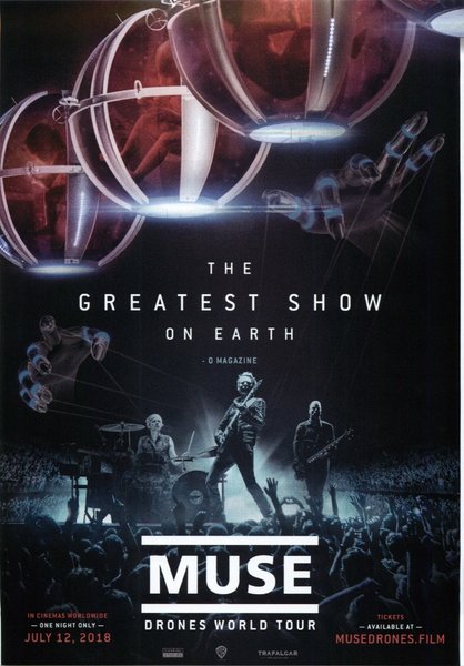 MUSE DRONES WORLD TOUR (2018) original Japanese theatrical chirashi flyer