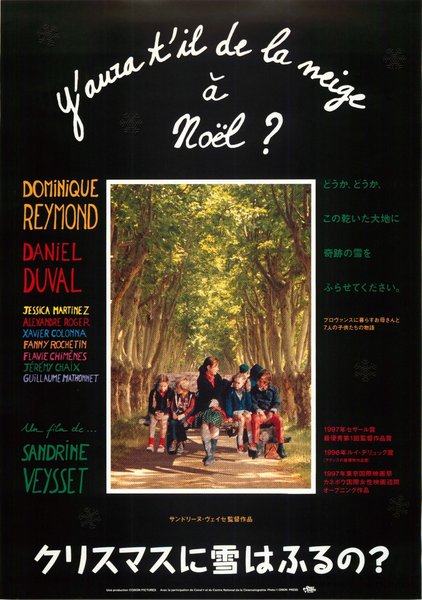 Y AURA-T-IL DE LA NEIGE A NOEL? (1996) original Japanese theatrical chirashi flyer