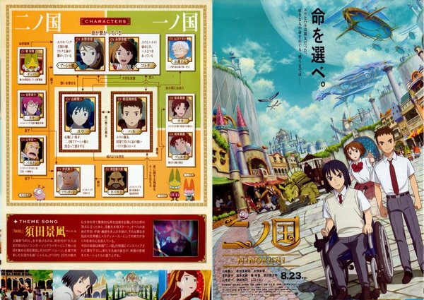 二ノ国 (2019) original Japanese theatrical chirashi flyer
