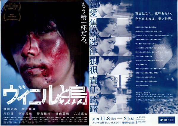 ヴィニルと烏 (2017) original Japanese theatrical chirashi flyer