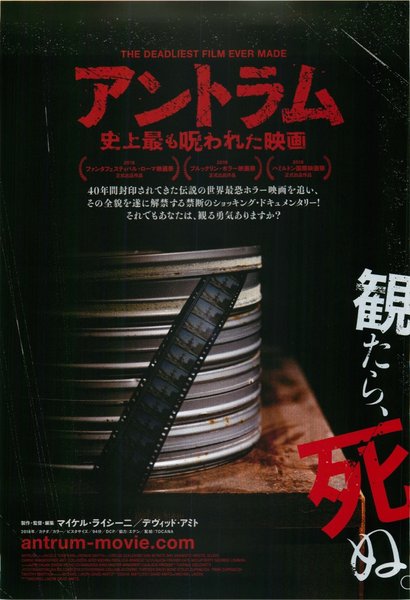Antrum: The Deadliest Film Ever Made (2018) original Japanese theatrical chirashi flyer