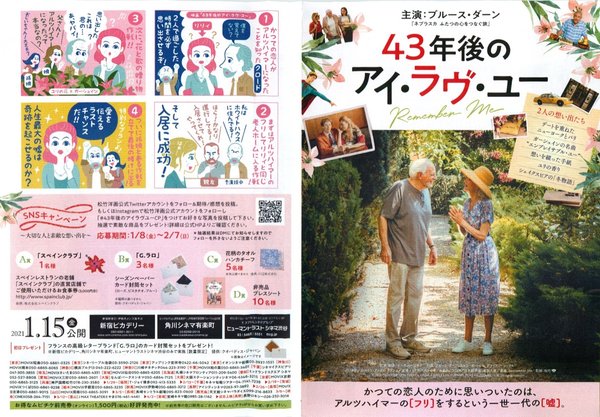 Remember Me (2019) original Japanese theatrical chirashi flyer
