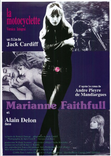 THE GIRL ON A MOTORCYCLE (1968) original Japanese theatrical chirashi flyer