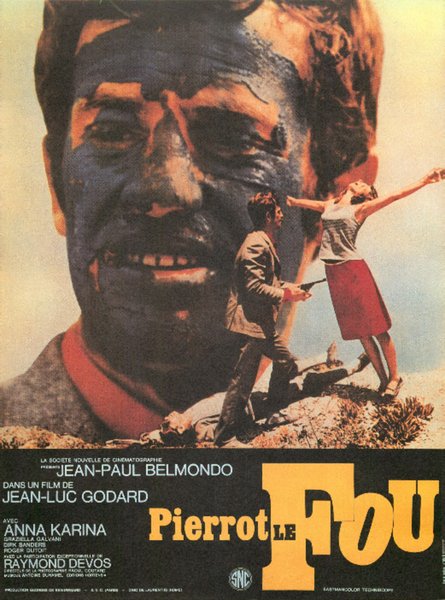 Pierrot le Fou (1965) original Japanese theatrical chirashi flyer