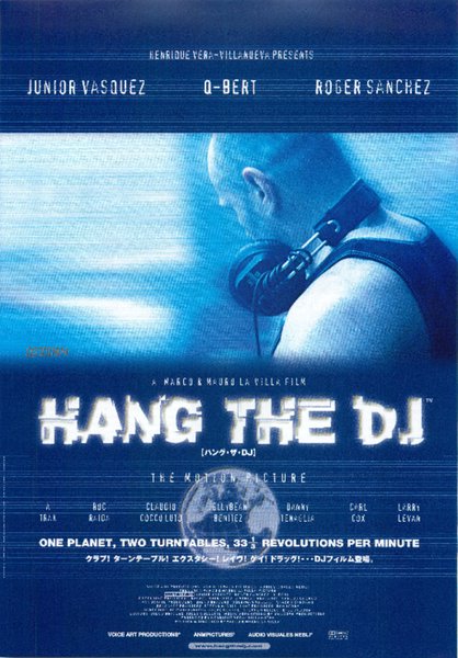 HANG THE DJ (1998) original Japanese theatrical chirashi flyer