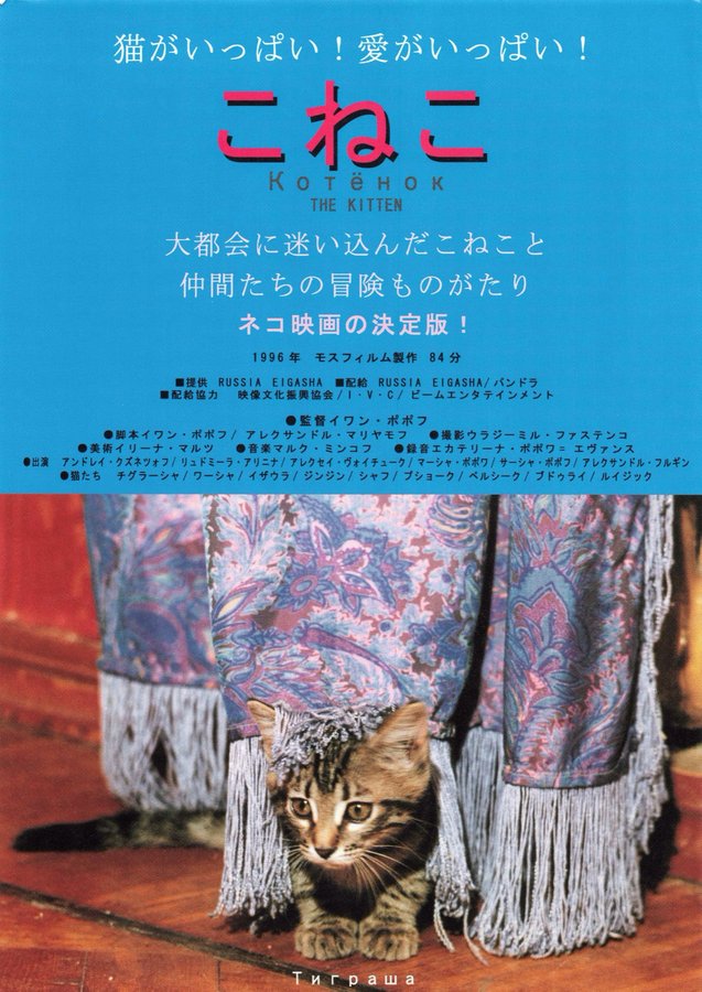 THE KITTEN (1996) original Japanese theatrical chirashi flyer