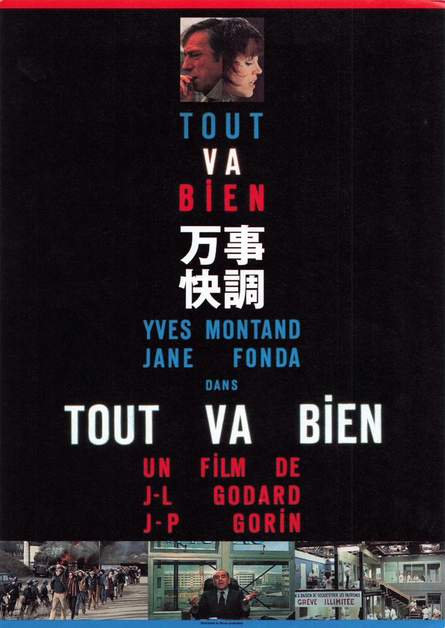 TOUT VA BIEN (1972) original Japanese theatrical chirashi flyer