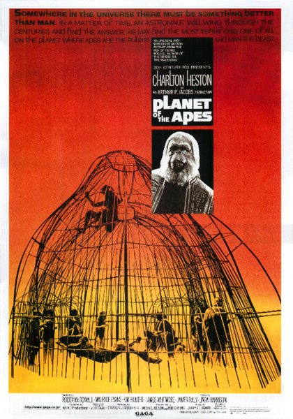 Planet of the Apes (1968) original Japanese theatrical chirashi flyer