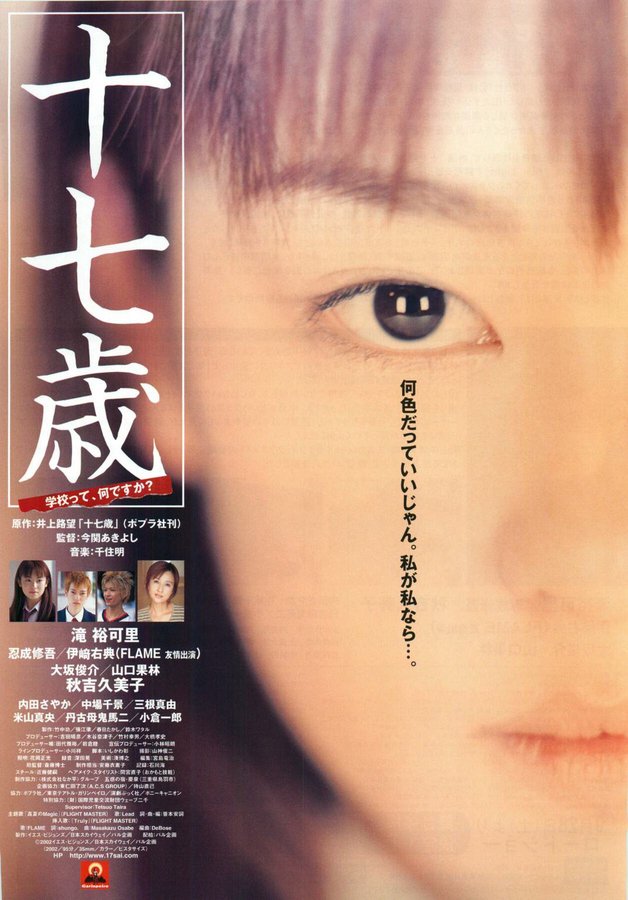十七歳 (2002) original Japanese theatrical chirashi flyer