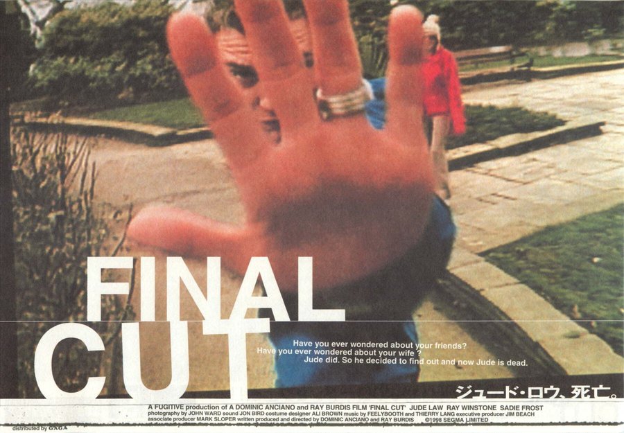 THE FINAL CUT (2000) original Japanese theatrical chirashi flyer