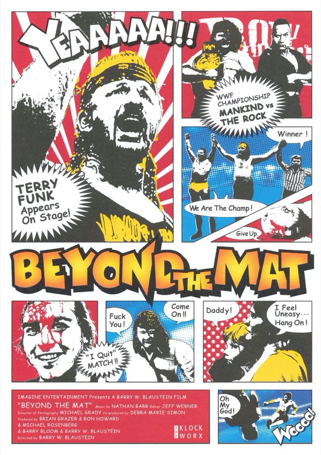 BEYOND THE MAT (1999) original Japanese theatrical chirashi flyer