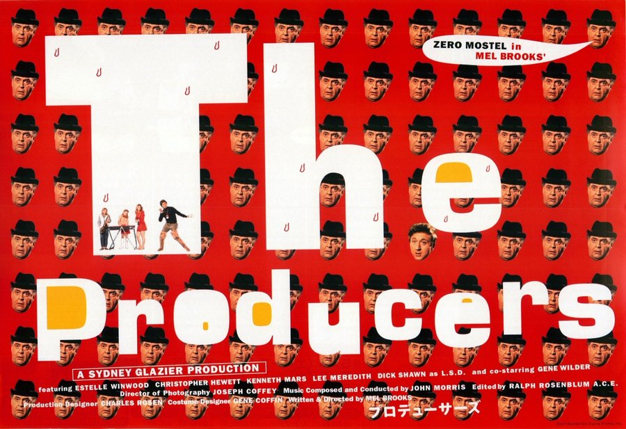 THE PRODUCERS (1968) original Japanese theatrical chirashi flyer