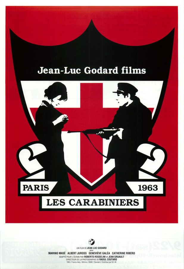 The Carabineers (1963) original Japanese theatrical chirashi flyer