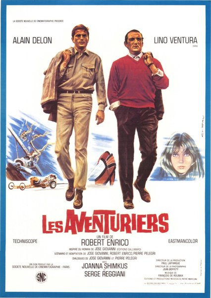LES AVENTURIERS (1975) original Japanese theatrical chirashi flyer