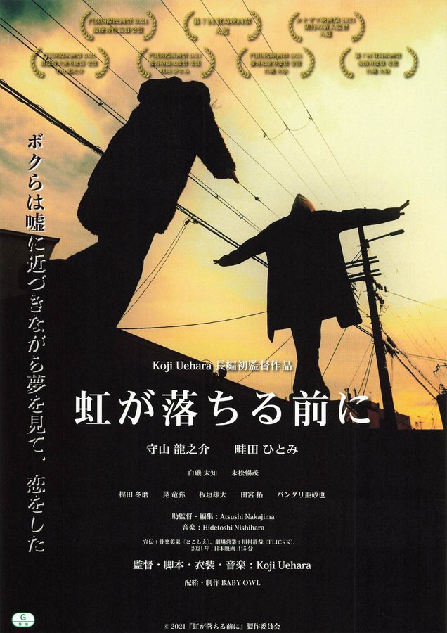 Before the Rainbow Falls (2020) original Japanese theatrical chirashi flyer