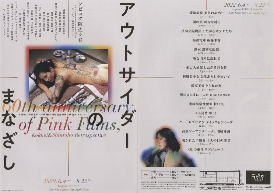 アウトサイダーのまなざし (2022) original Japanese theatrical chirashi flyer