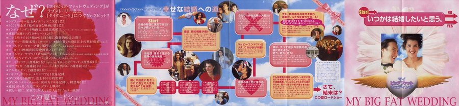 MY BIG FAT GREEK WEDDING (2002) original Japanese theatrical chirashi flyer