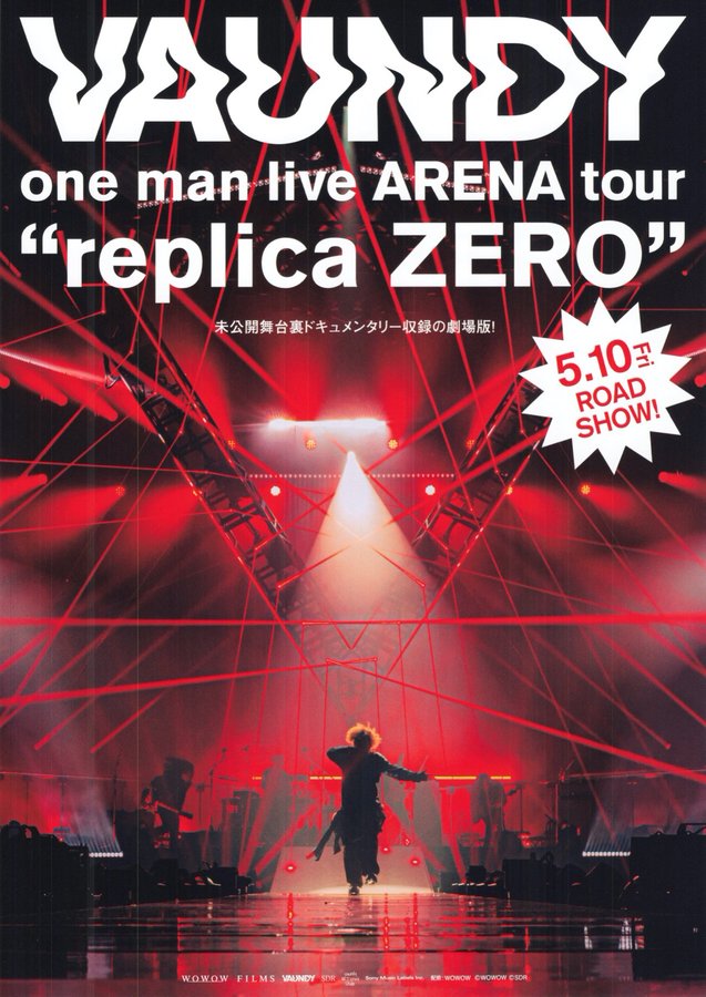 VAUNDY one man live ARENA  tour “replica ZERO” (2024) original Japanese theatrical chirashi flyer