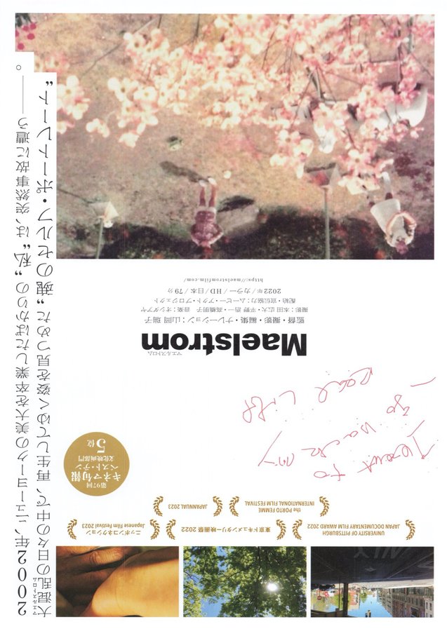 Maelstrom (2022) original Japanese theatrical chirashi flyer