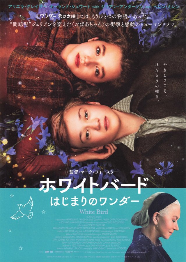 White Bird (2024) original Japanese theatrical chirashi flyer