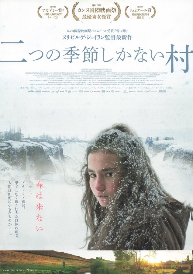 About Dry Grasses (2023) original Japanese theatrical chirashi flyer
