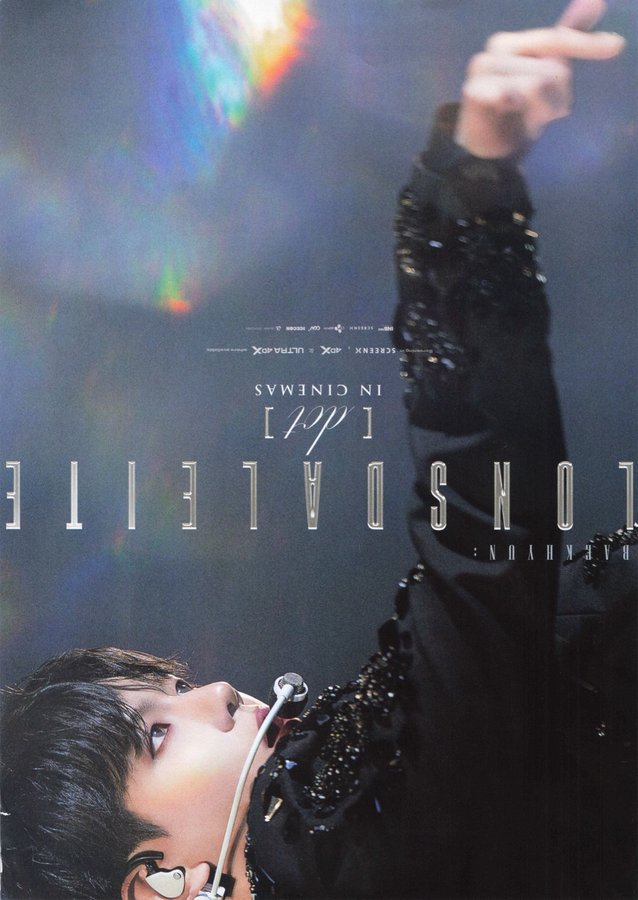 BAEKHYUN：Lonsdaleite [dot] (2025) original Japanese theatrical chirashi flyer