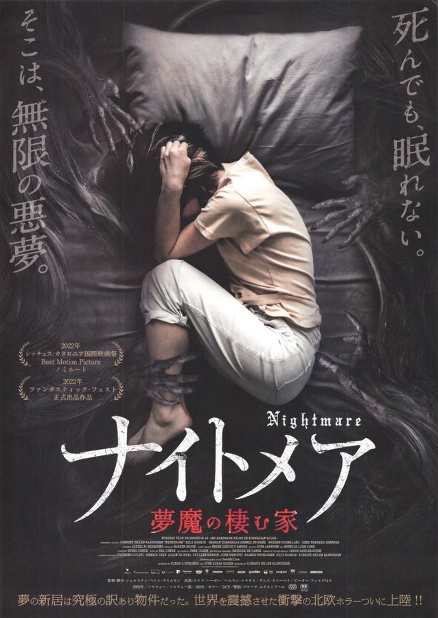 Nightmare (2022) original Japanese theatrical chirashi flyer
