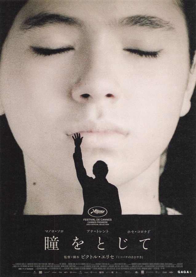 Close Your Eyes (2013) original Japanese theatrical chirashi flyer