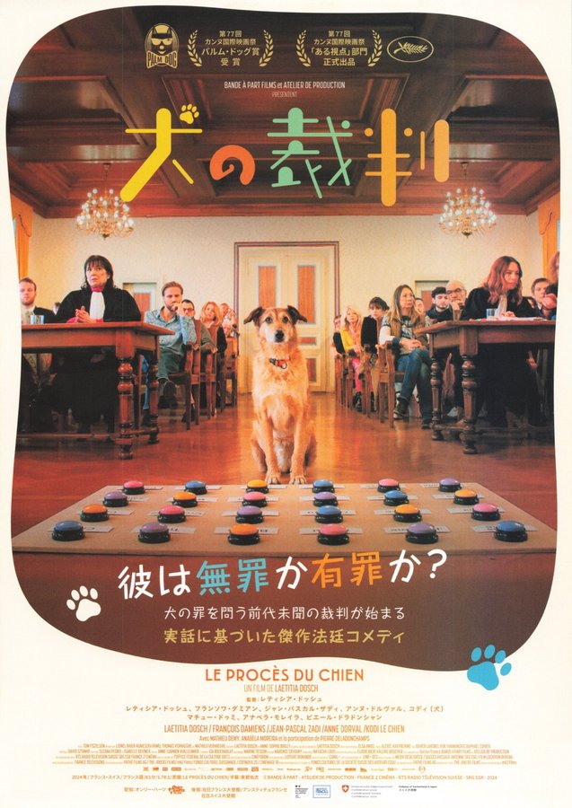 Dog on Trial (2024) original Japanese theatrical chirashi flyer