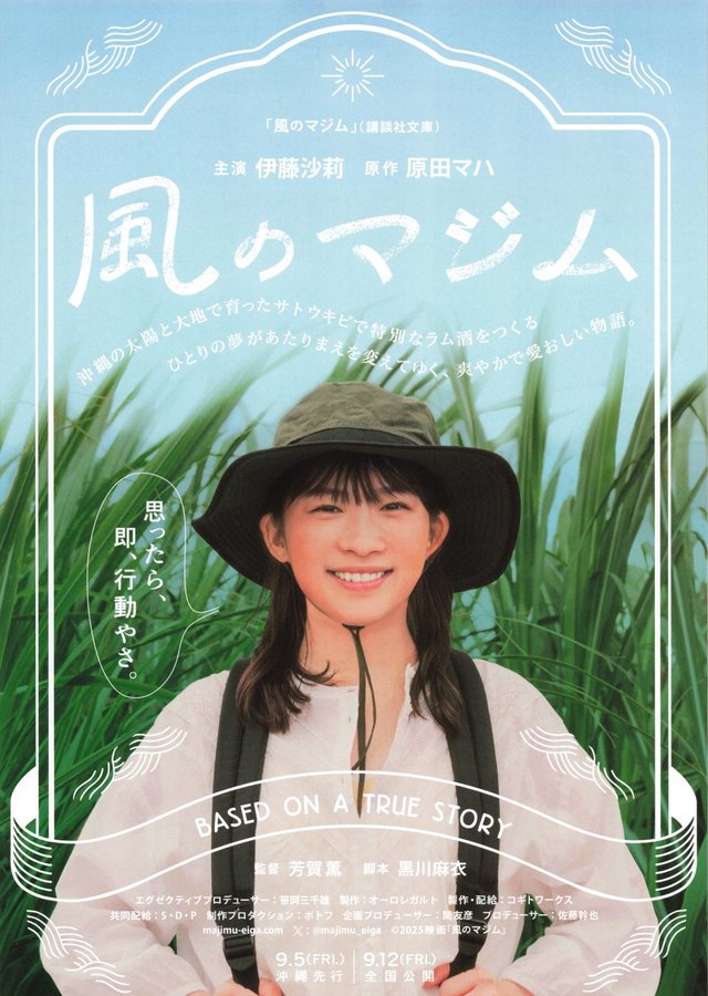 風のマジム (2025) original Japanese theatrical chirashi flyer