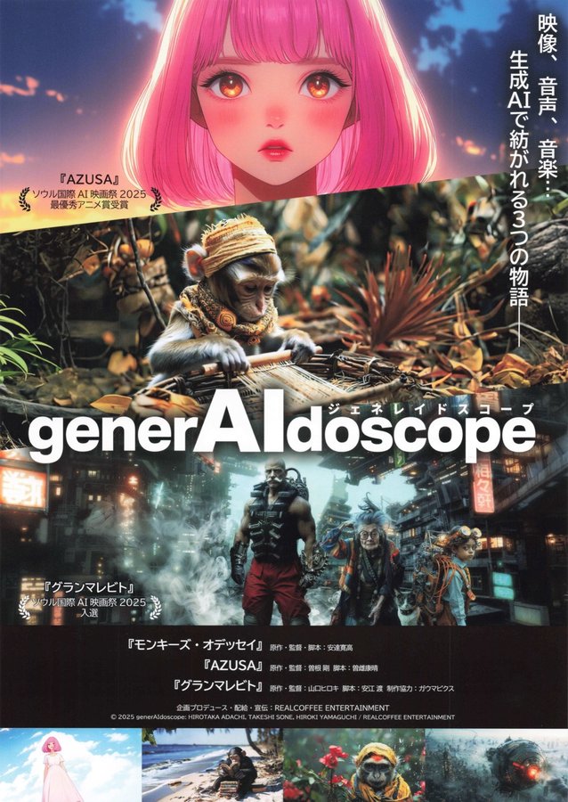 GenerAIdoscope (2025) original Japanese theatrical chirashi flyer