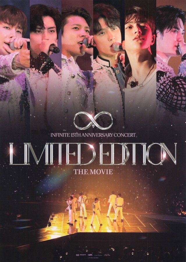 INFINITE 15TH ANNIVERSARY CONCERT LIMITED EDITION THE MOVIE (2025) original Japanese theatrical chirashi flyer