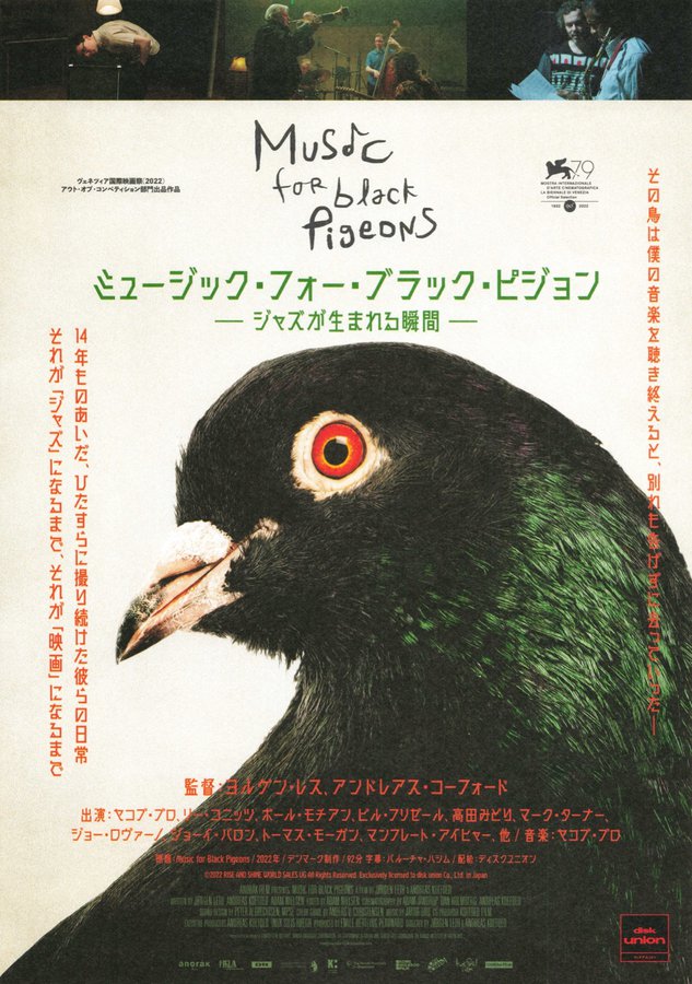 Music for Black Pigeons (2025) original Japanese theatrical chirashi flyer