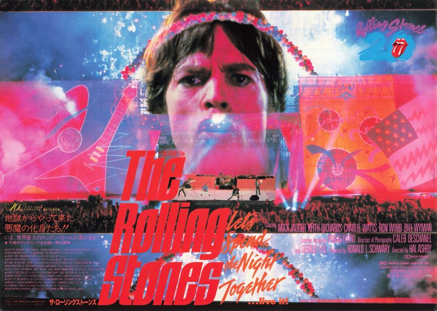 The Rolling Stones Let＇s Spend The Night Together (1983) original Japanese theatrical chirashi flyer