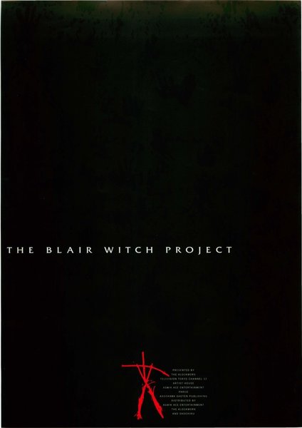 The Blair Witch Project (1999) original Japanese theatrical chirashi flyer