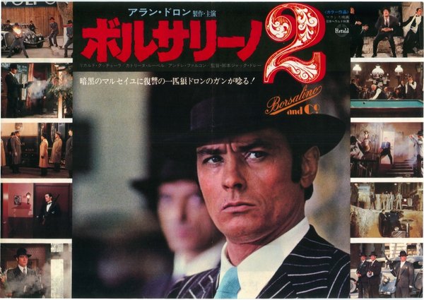 BORSALINO AND CO. (1974) original Japanese theatrical chirashi flyer