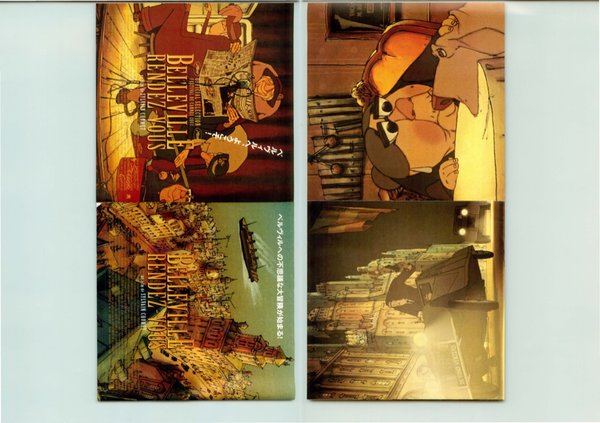 The Triplets of Belleville (2002) original Japanese theatrical chirashi flyer