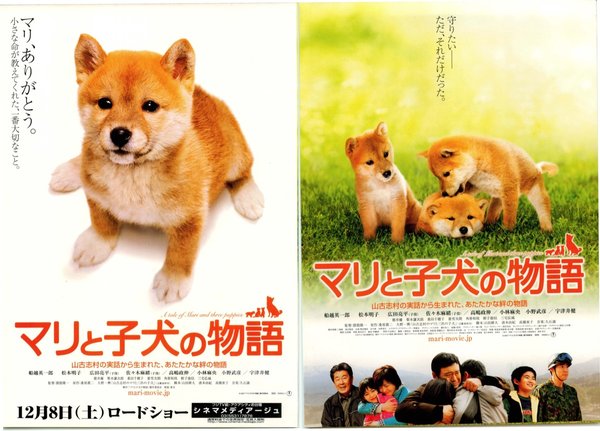 マリと子犬の物語 (2007) original Japanese theatrical chirashi flyer