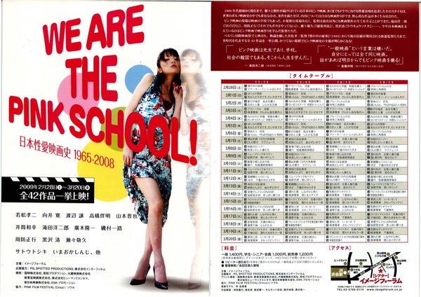 日本性愛映画史 (2009) original Japanese theatrical chirashi flyer