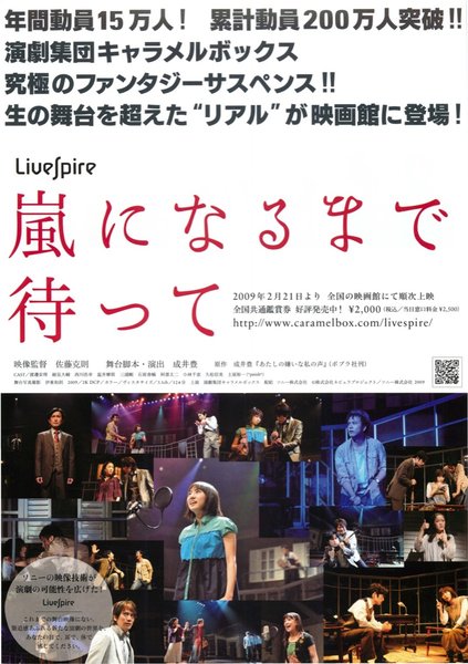 嵐になるまで待って (2009) original Japanese theatrical chirashi flyer