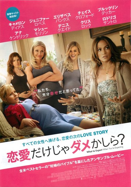What to Expect When You're Expecting (2012) original Japanese theatrical chirashi flyer