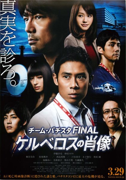 チーム・バチスタ FINAL ケルベロスの肖像 (2014) original Japanese theatrical chirashi flyer