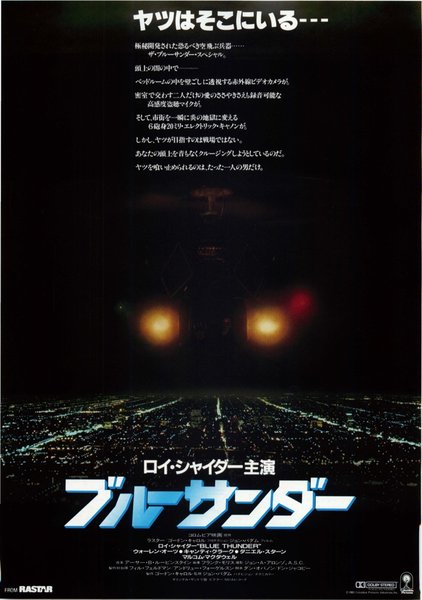 BLUE THUNDER (1983) original Japanese theatrical chirashi flyer