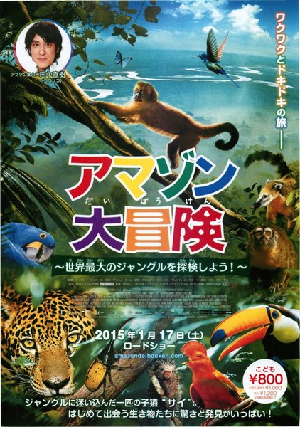 Amazonia (2013) original Japanese theatrical chirashi flyer