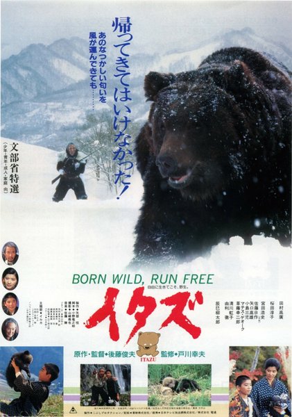 イタズ 熊 (1987) original Japanese theatrical chirashi flyer