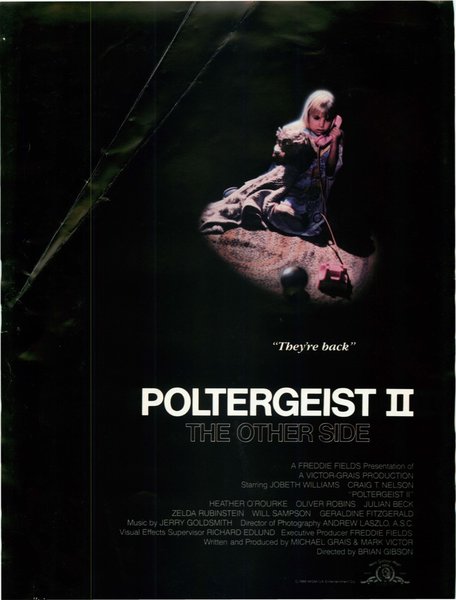 POLTERGEIST II: THE OTHER SIDE (1986) original Japanese theatrical chirashi flyer
